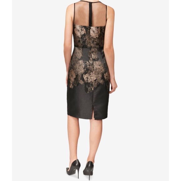 Betsey Johnson Black & Gold Metallic Sheath Dress - Picture 2 of 9